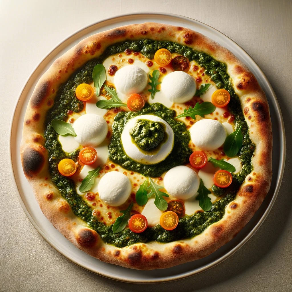 Pizza Gourmet (Burrata e Pesto)