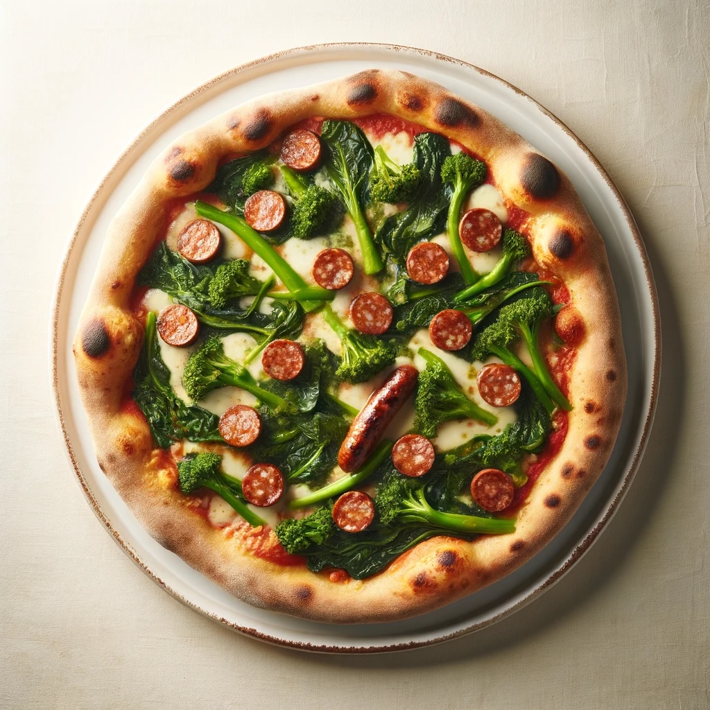 Pizza Gourmet (Salsiccia e Rapini)
