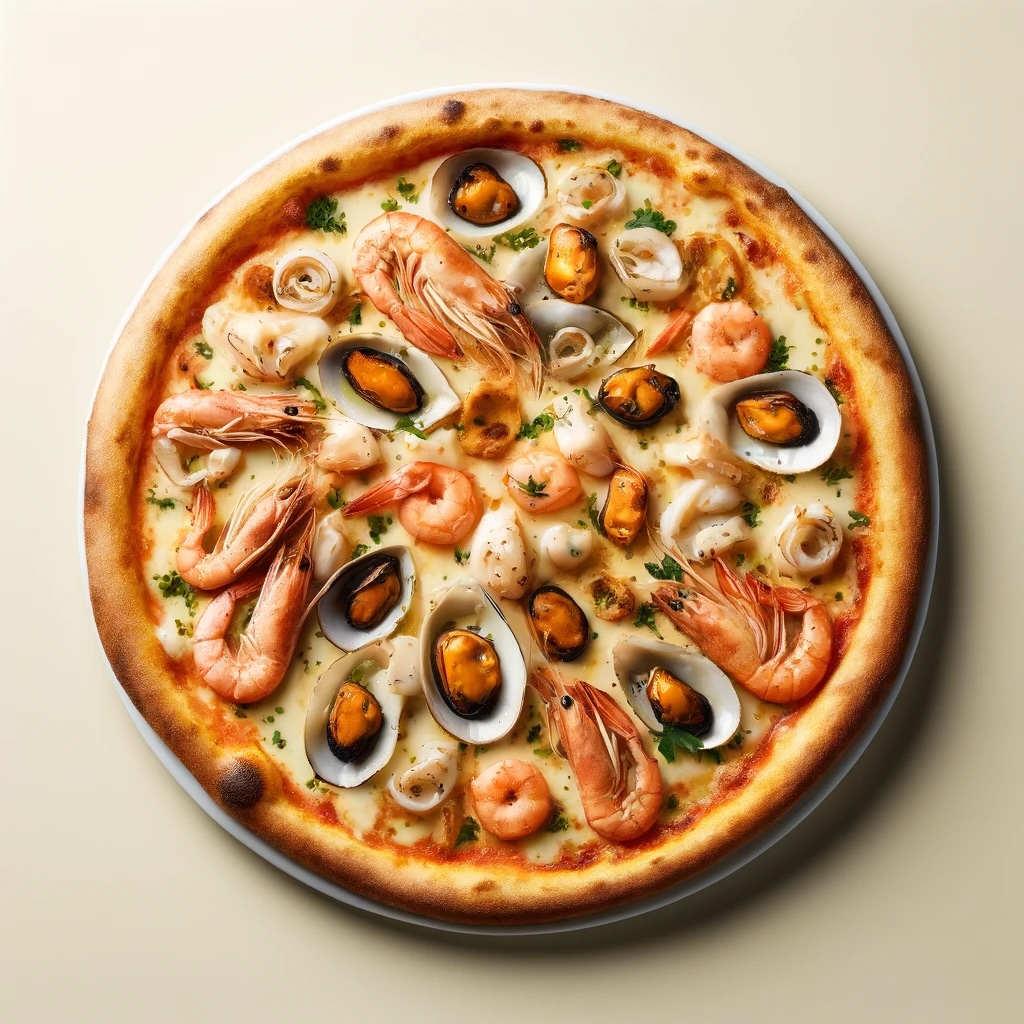 Pizza ai Frutti di Mare (Rossa)