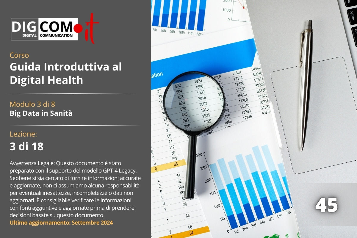 Tipologie di dati utilizzati in sanità (clinici, genomici, comportamentali, ambientali)